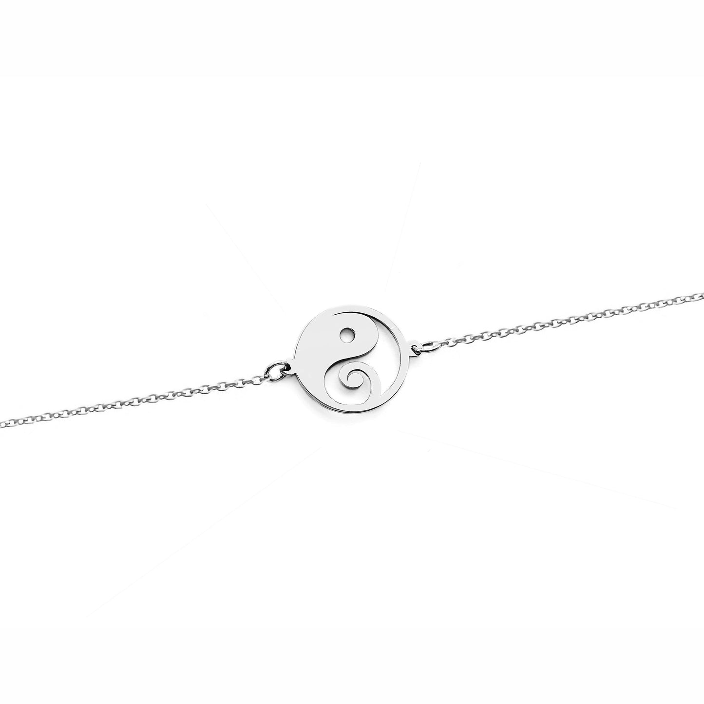 14K 9K Solid Gold Yin Yang bracelet